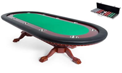 professional poker table and poker set