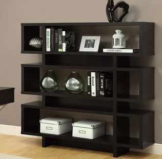 Monarch Specialties Hollow-Core High Modern Bookcase