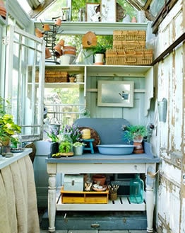 high stacking she shed interior design