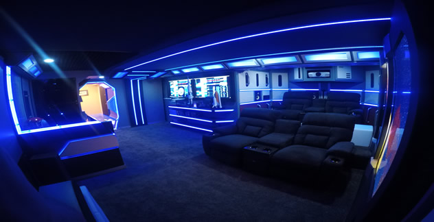 sci-fi man cave finished