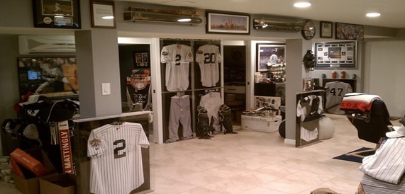 Yankees hall of fame man cave