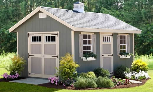 Wooden she shed