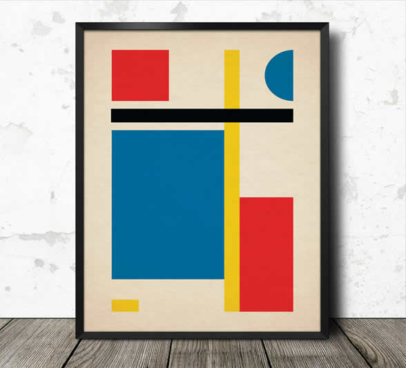 Geometric art print